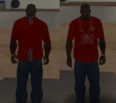 Manchester United home kit 07/08